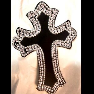 CROSS DECOR ARTS & CRAFTS handcrafted embellished/bedazzled and studded 5x7cross
